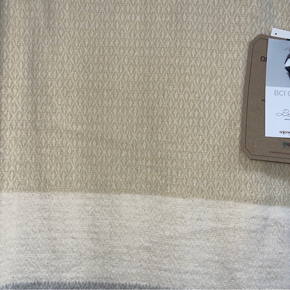 Antonio Salgado Throw Blanket BCI Cotton Blend Colorblock 50x63” Made Portugal - Picture 4 of 12